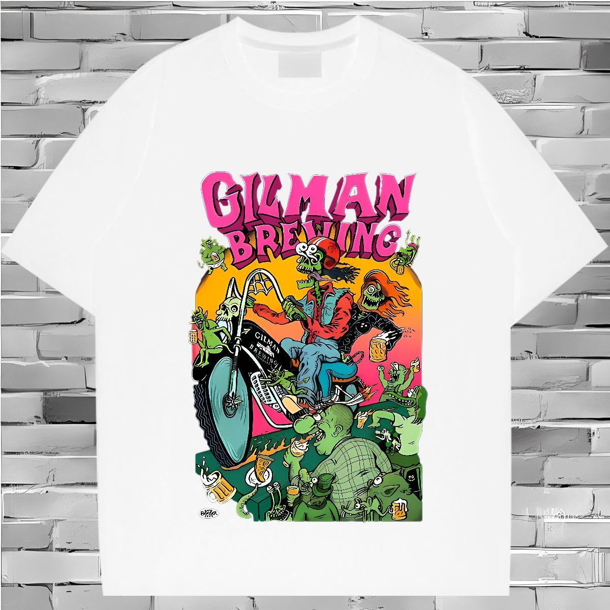 Popular T-Shirts 230g 100% Cotton skull Street DIY Anime Short Sleeve O-Neck Tshirts 2024 New Tees