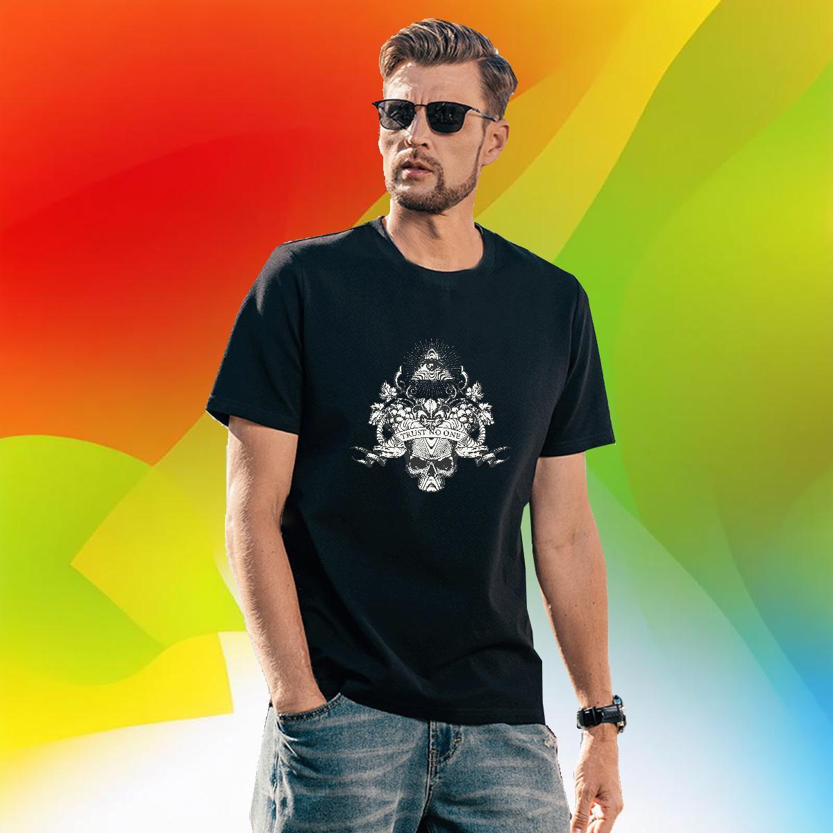 Free Shipping Men T Shirts 100% Cotton 230g skull Street Casual Plus Size Cartoon Breathable Short Sleeve Mens Tshirts Designer Tee Shirt