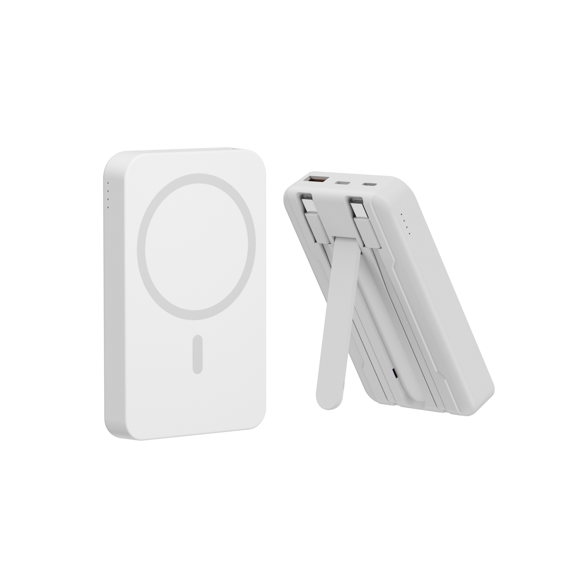 5000mAh Magnetic Power Bank for iPhone 15 14 13 22.5W 15W Fast Charging Wireless Powerbank With Cable Holder for Samsung Xiaomi