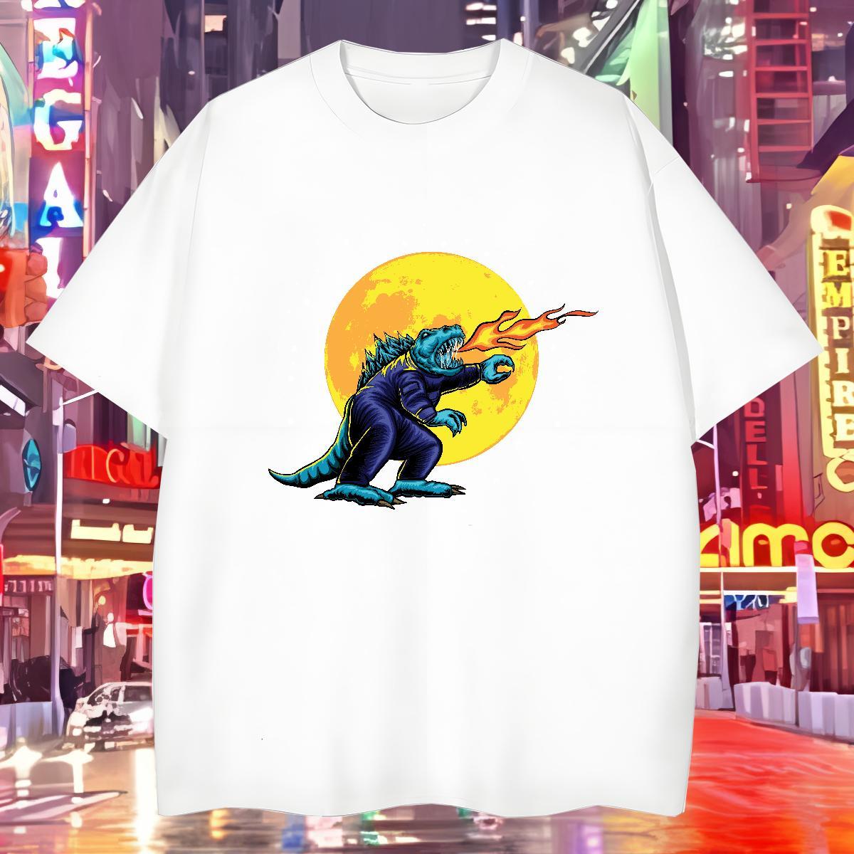 Designer T-Shirts for Men 230g Pure Cotton ET Street wear Hip Hop Anime Print Crew Neck Couples T Shirts Fashion Wear