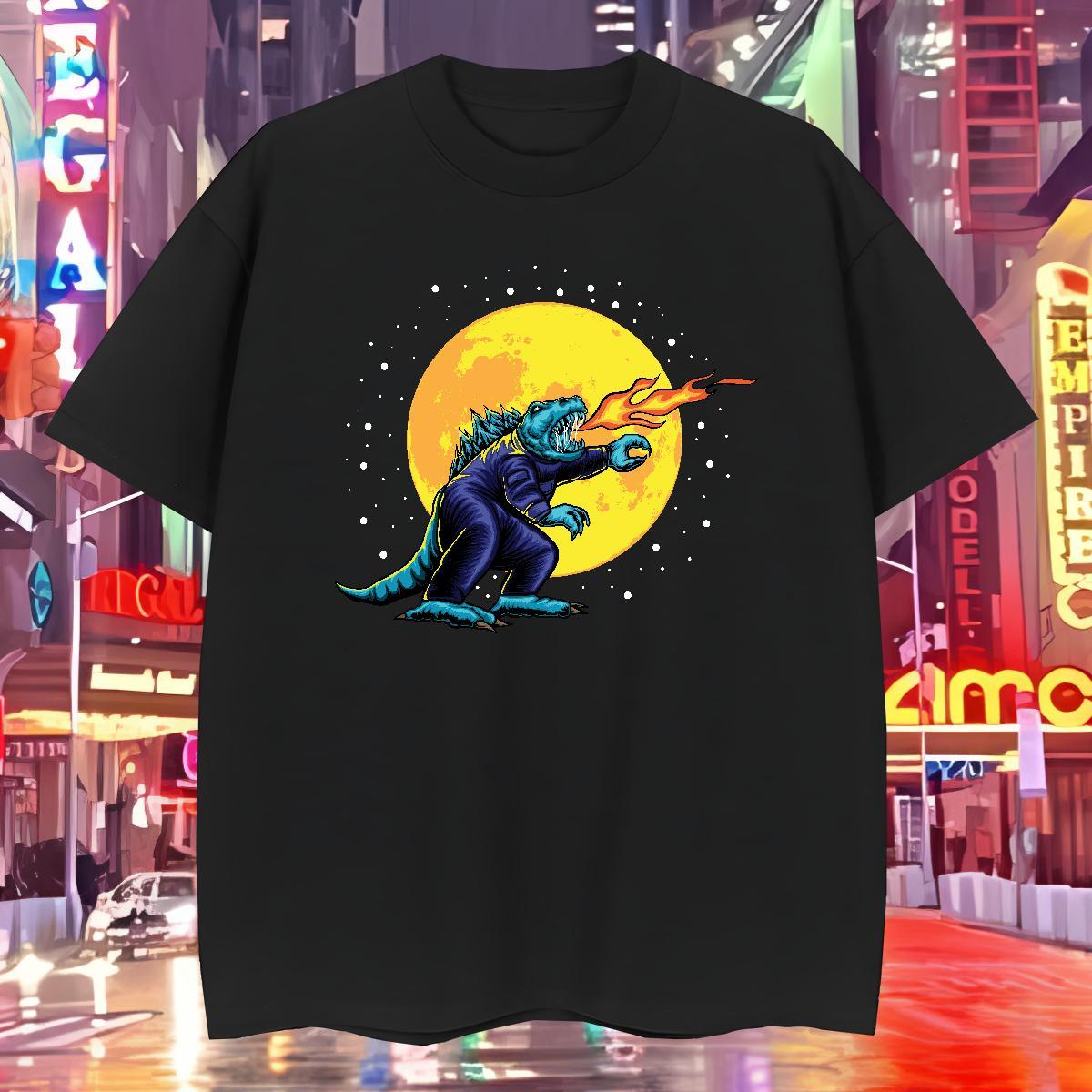 Designer T-Shirts for Men 230g Pure Cotton ET Street wear Hip Hop Anime Print Crew Neck Couples T Shirts Fashion Wear