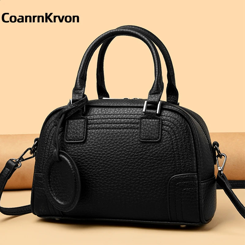 Spring elements of ity Boston womens bags large capacity ladies shoulder satchel bag fashionable hundred handbag 240817