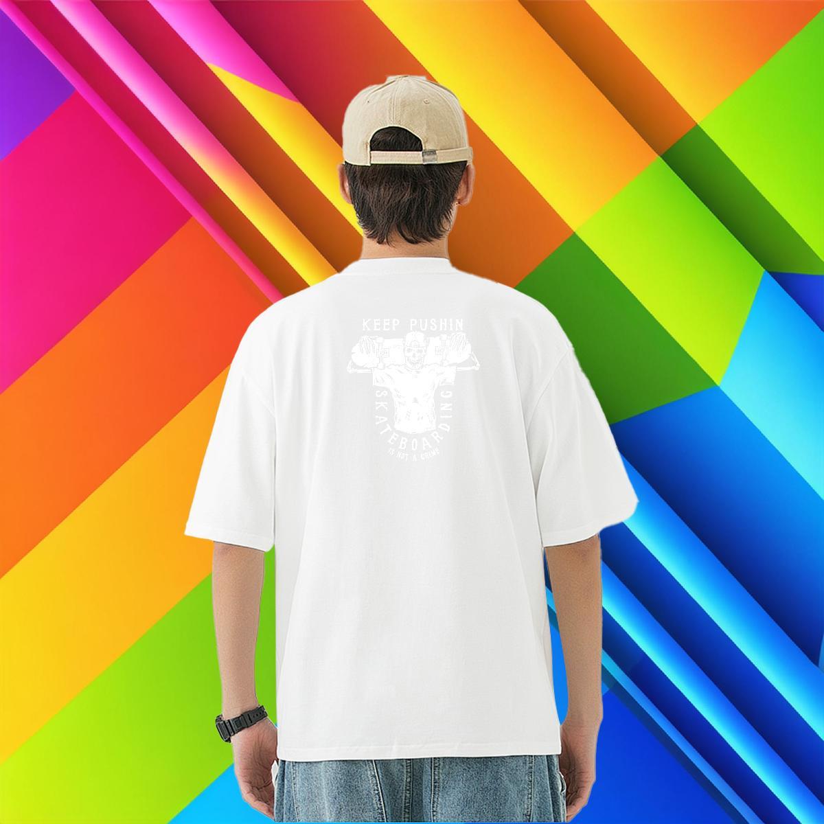 Loose Fit T-Shirts for Men 100% Cotton 230g skull Sport Anime Breathable Tshirt for Man Woman Classic Casual Tops Tees