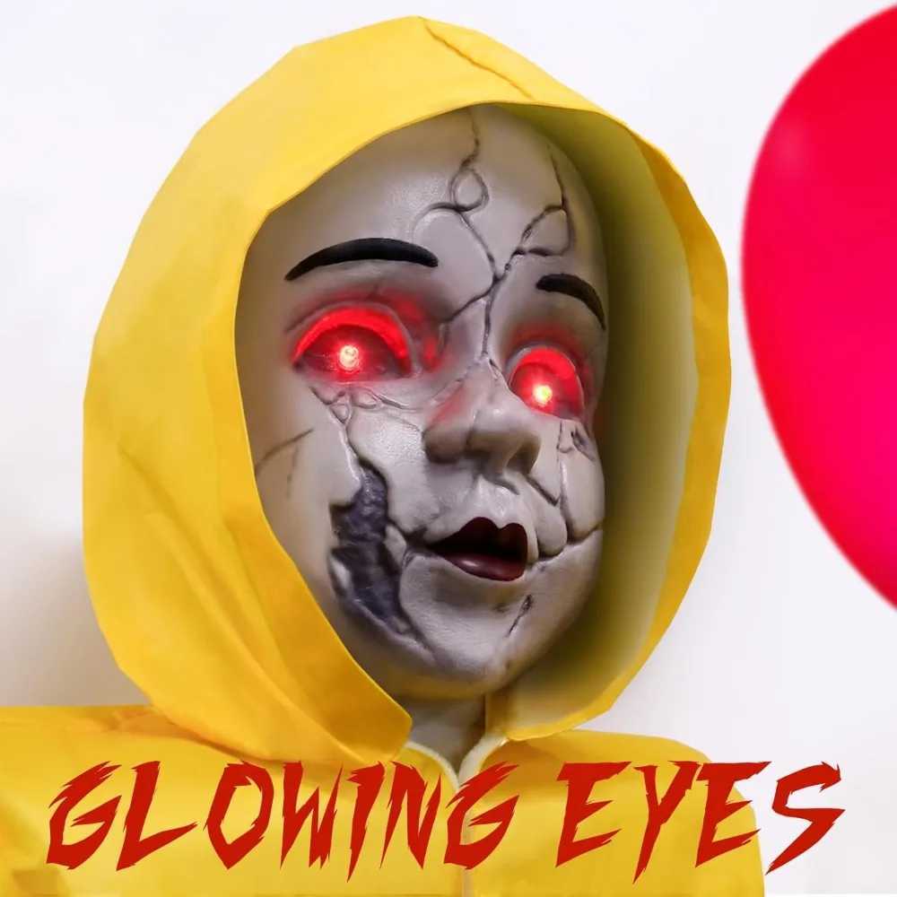 4-foot life size animated prop with glowing balloons sound activated sensors and terrifying party decorations both indoors and outdoorsX240817
