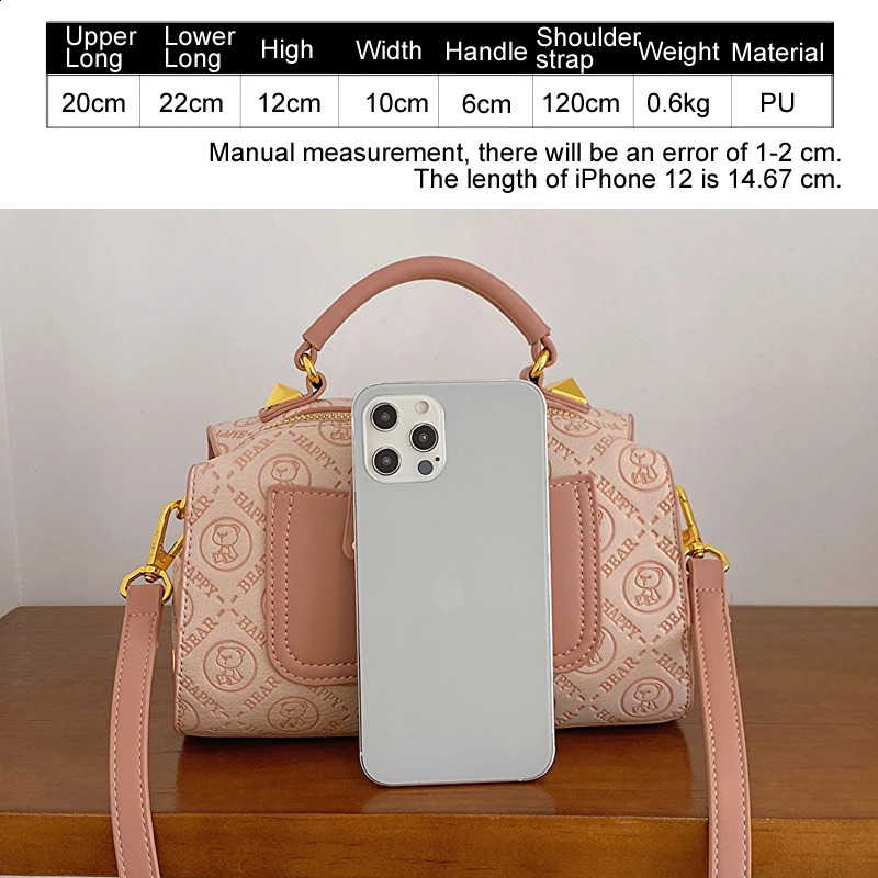 BeiBao Boston shape womens bag embedding handbag for women classic lady shoulder crossbody messenger 240817