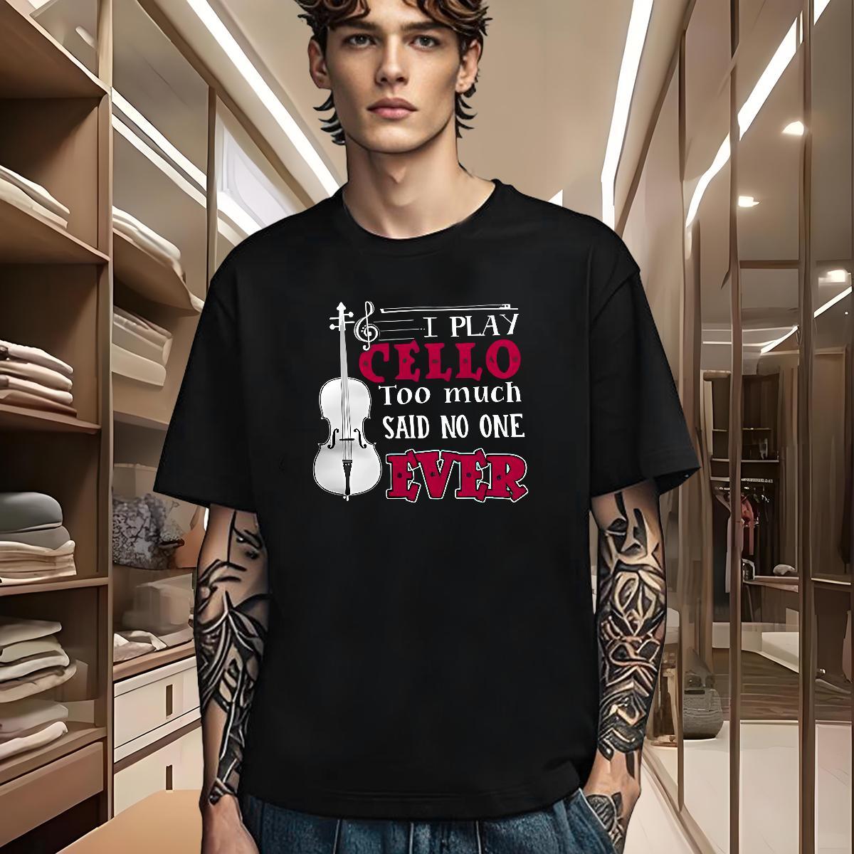 Comfortable T-Shirts for Men 230g Pure Cotton guitar Casual Custom Big Size Short Sleeve O-Neck Couples T Shirts 2024 New Tees Shirts