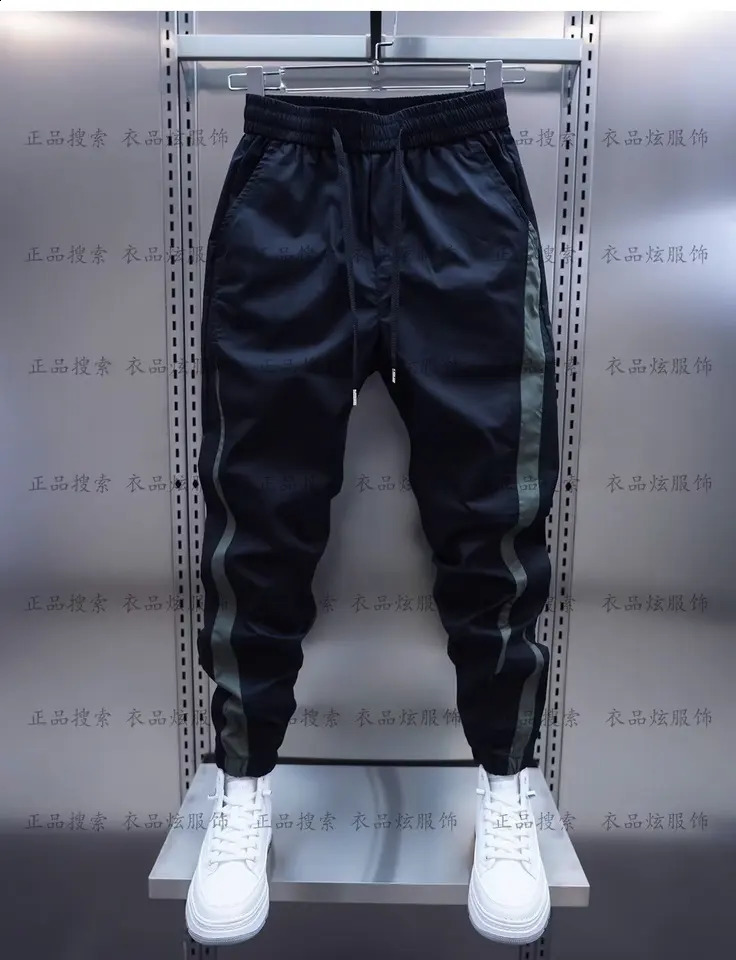 Cargo Pants Mens Thin Oversize Clothing Outdoor Hiking Versatile Work Wear Black Joggers Cotton Casual Male Trousers 240816