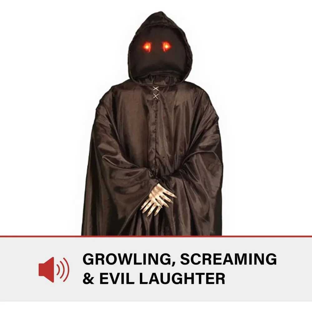 Halloween decoration campaign activates Lurching Demon Reaper by Scare Prop Animatic plugin or battery operated 72 ReaperX240817