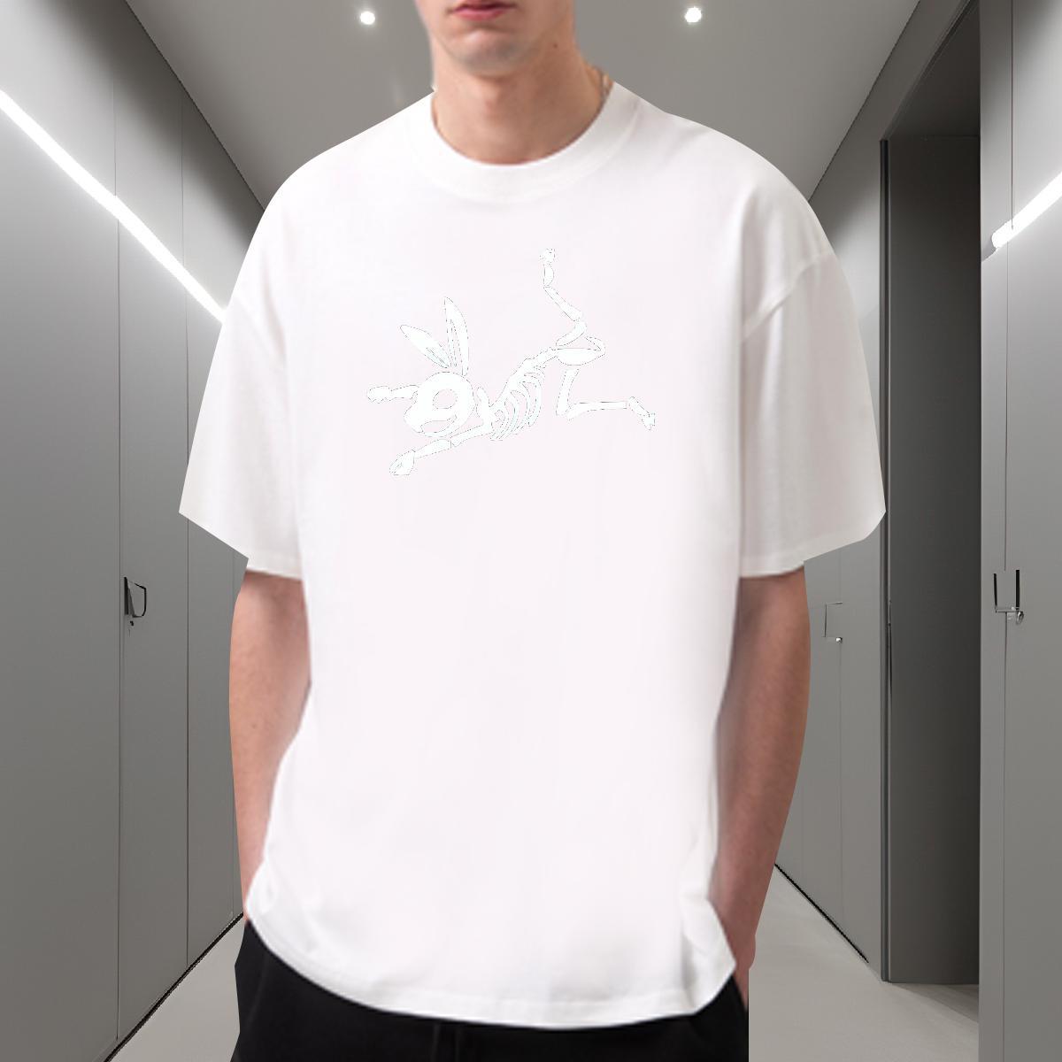 Designer T Shirt For Man 100% Cotton 230g skull Summer Casual DIY Printed Breathable Soft Tshirts Designer Fashion Tee Shirt