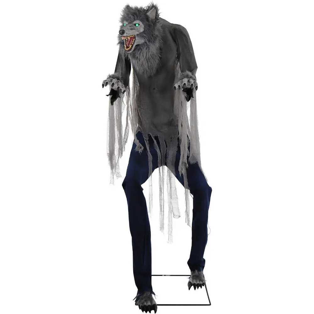 High werewolf activated Halloween animation for indoor covered outdoor crawling Halloween decorationX240817