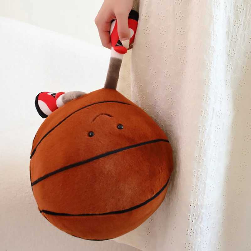 Doll with feet plush doll toys Card love plush pillow Basketball soccer fun shape plush doll cushion Home Plush Ornament Y240817