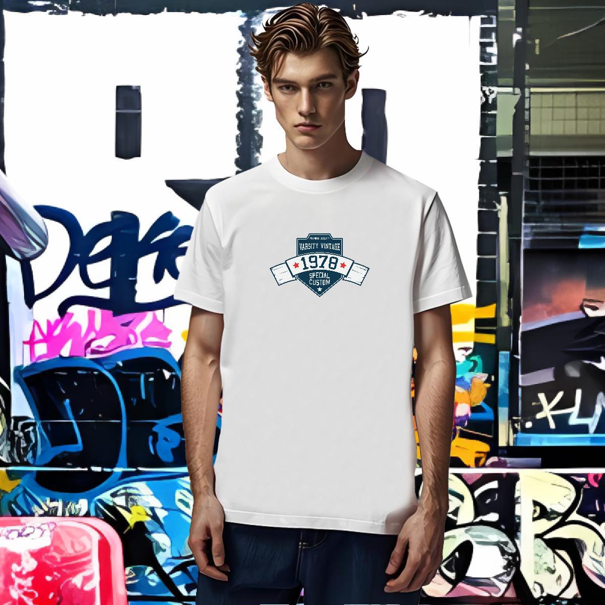 TOP Quality Men T Shirts 230g Cotton letter Sport Customized Print Short Sleeve O-Neck Men Tshirts Fashion Designer Tops
