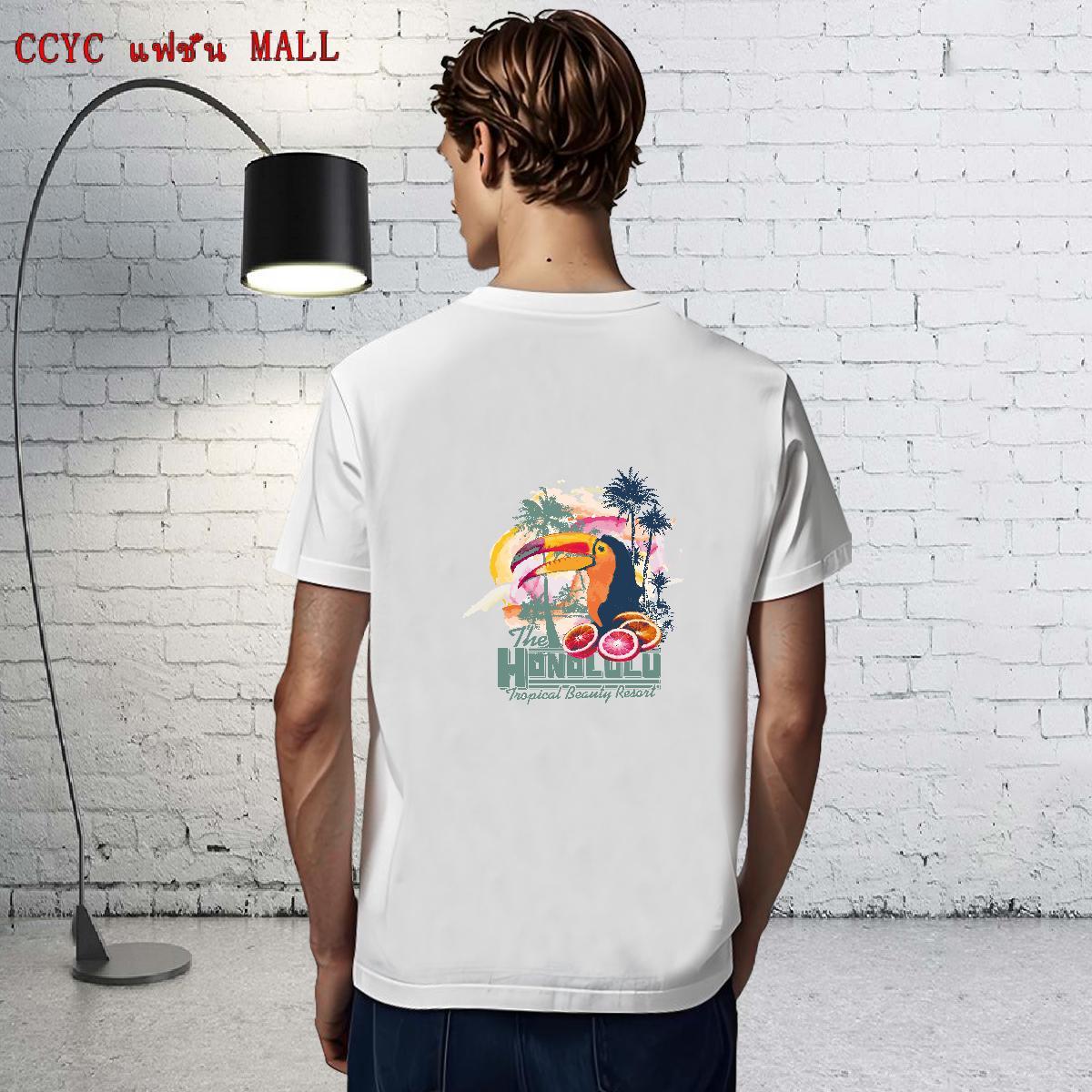 Loose Man T Shirts 100% Cotton 230g beach Anime Printing Street Custom Printed Pure Cotton Tshirt for Man Woman Classic Casual Tees
