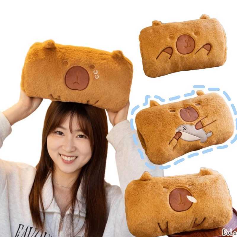 New Capybara Hand Warmer Pillow Super Soft Keep Warm in Winter Comfy Stuffed Animal Cartoon Dolls Kids Birthday Gifts Decor Y240817