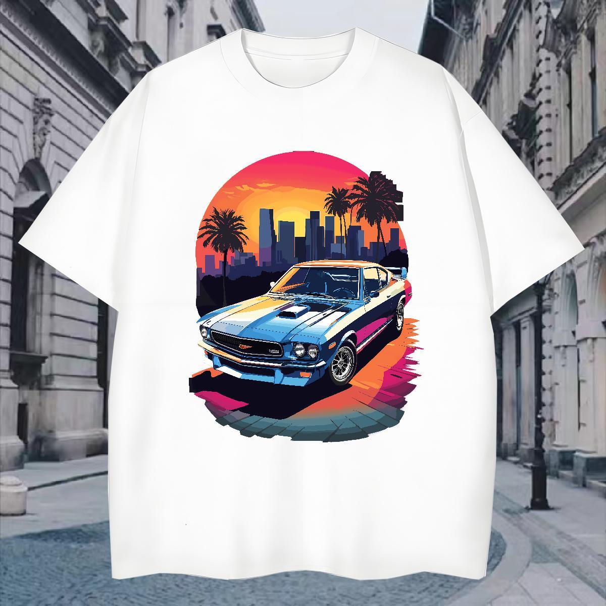 Unisex Mens T Shirts 230g 100% Cotton tree Summer Casual Custom Cartoon Crew Neck Tshirt for Man Woman New Designer Tops