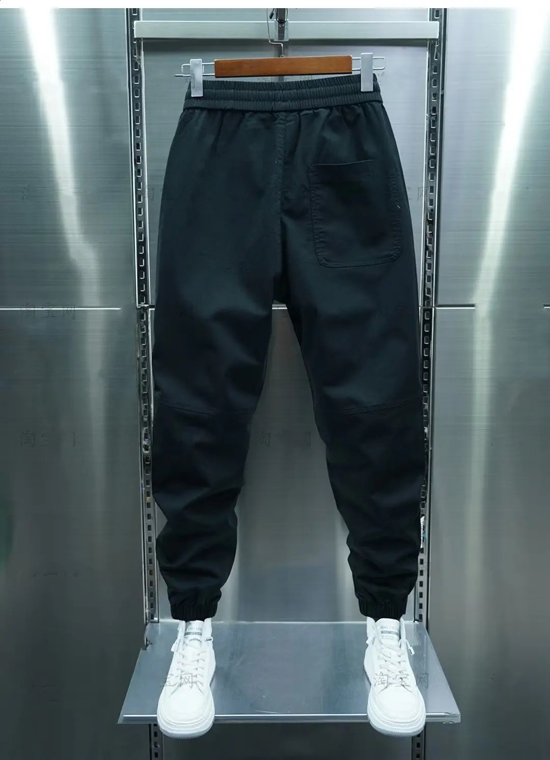 Cargo pants Joggers Harem Pants For Men Clothing All Match Fashion Buttons Decor Slim Fit Casual Trousers Autumn Winter 240816