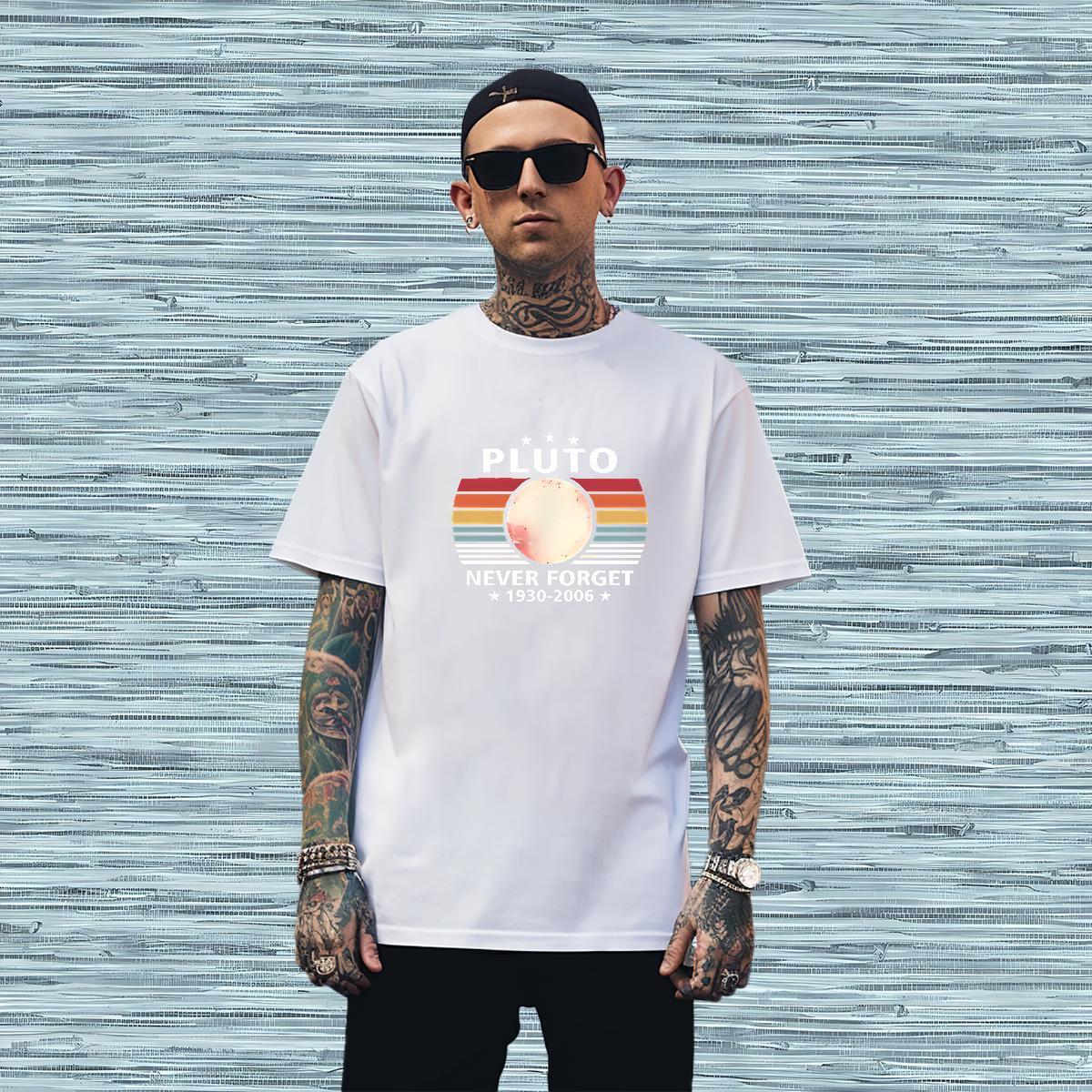 High Quality T Shirt For Man 230g Pure Cotton letter Anime Printing Street Oversized 3XL 4XL Crew Neck Men Tops Tees 2024 Top Tees