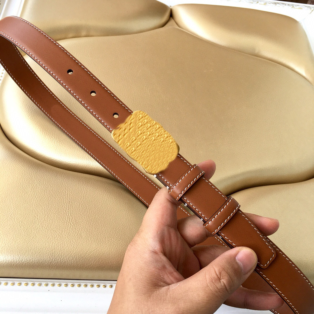 Designer Belt real leather for Women Width 2.5cm 1.8cm designer High Quality Men Designer Belts Womens Waistband color optional white belt Genuine Leather Belt