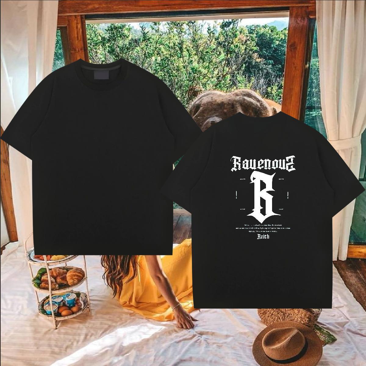 Wholesale Men T Shirts 230g Pure Cotton letter Casual Beach Skull Crew Neck Breathable Tshirt for Man Woman 2024 Designer Clothings
