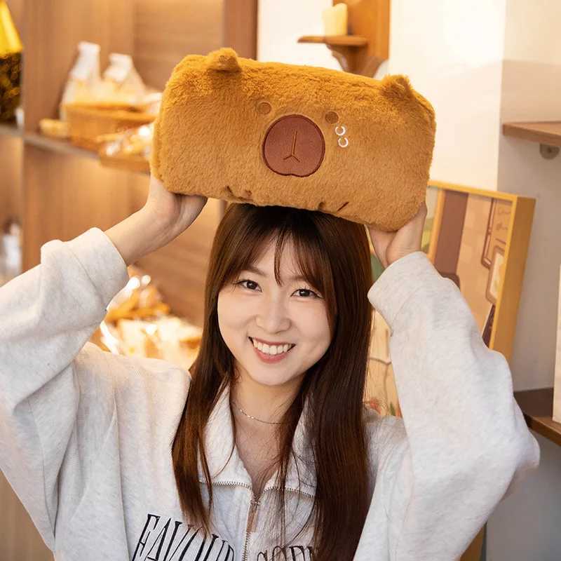 New Capybara Hand Warmer Pillow Super Soft Keep Warm in Winter Comfy Stuffed Animal Cartoon Dolls Kids Birthday Gifts Decor Y240817