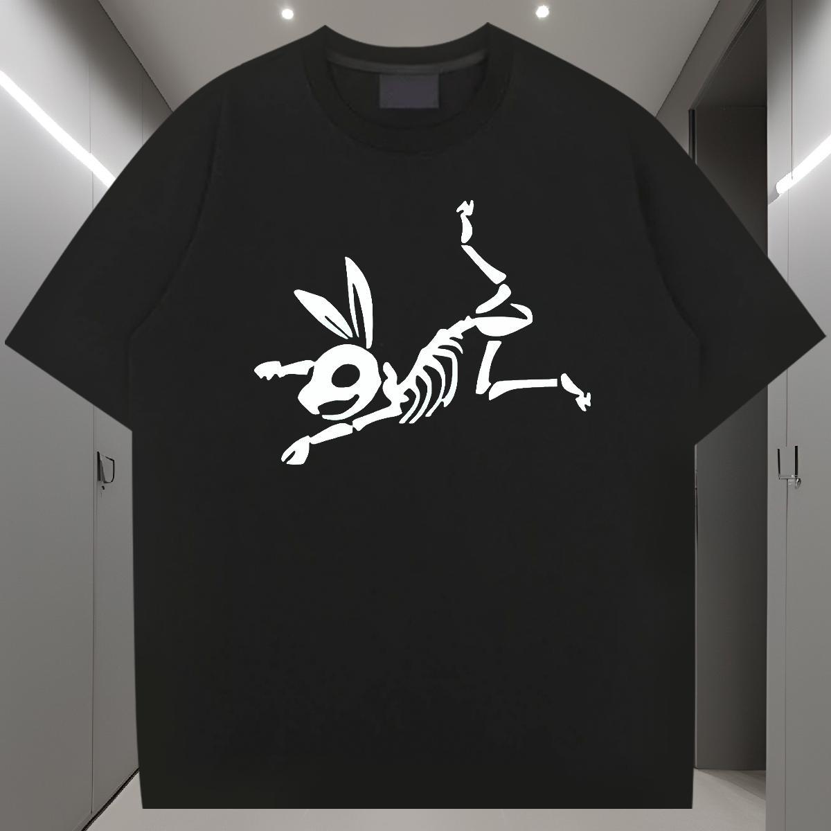 Designer T Shirt For Man 100% Cotton 230g skull Summer Casual DIY Printed Breathable Soft Tshirts Designer Fashion Tee Shirt