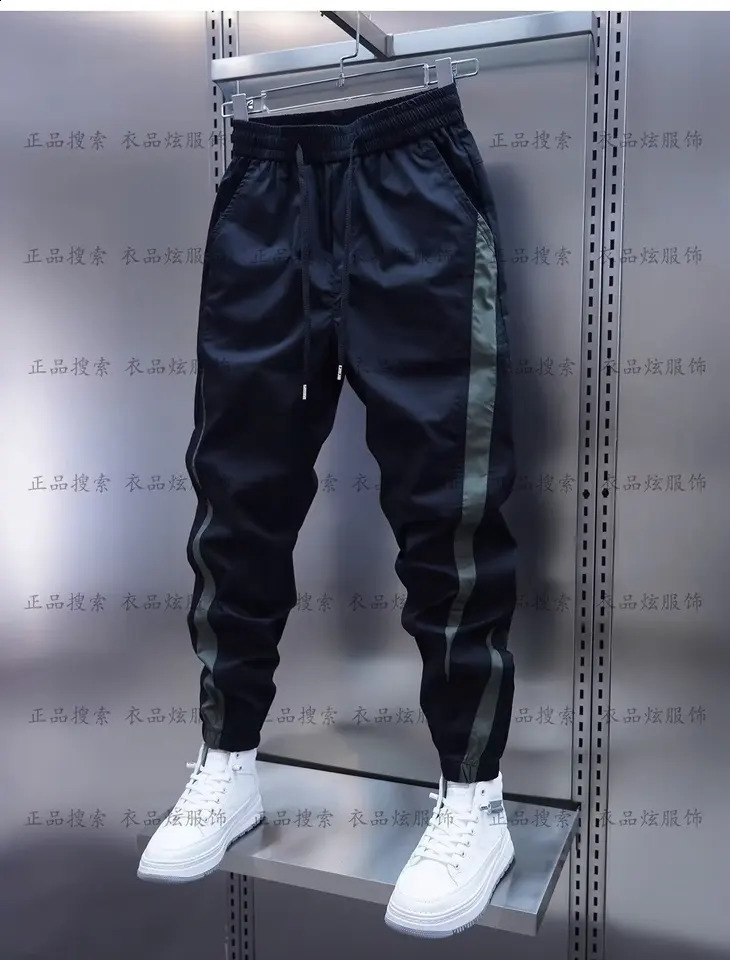 Cargo Pants Mens Thin Oversize Clothing Outdoor Hiking Versatile Work Wear Black Joggers Cotton Casual Male Trousers 240816