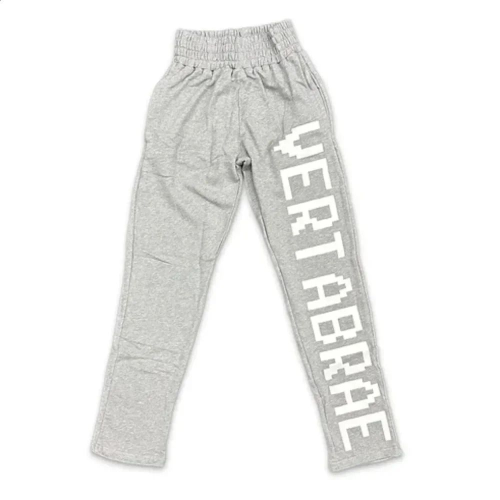 Hip Hop Street Letter Printed Loose Casual Pants Mens Vertabrae Sports Harajuku Elastic Waist Drawstring Running 240816