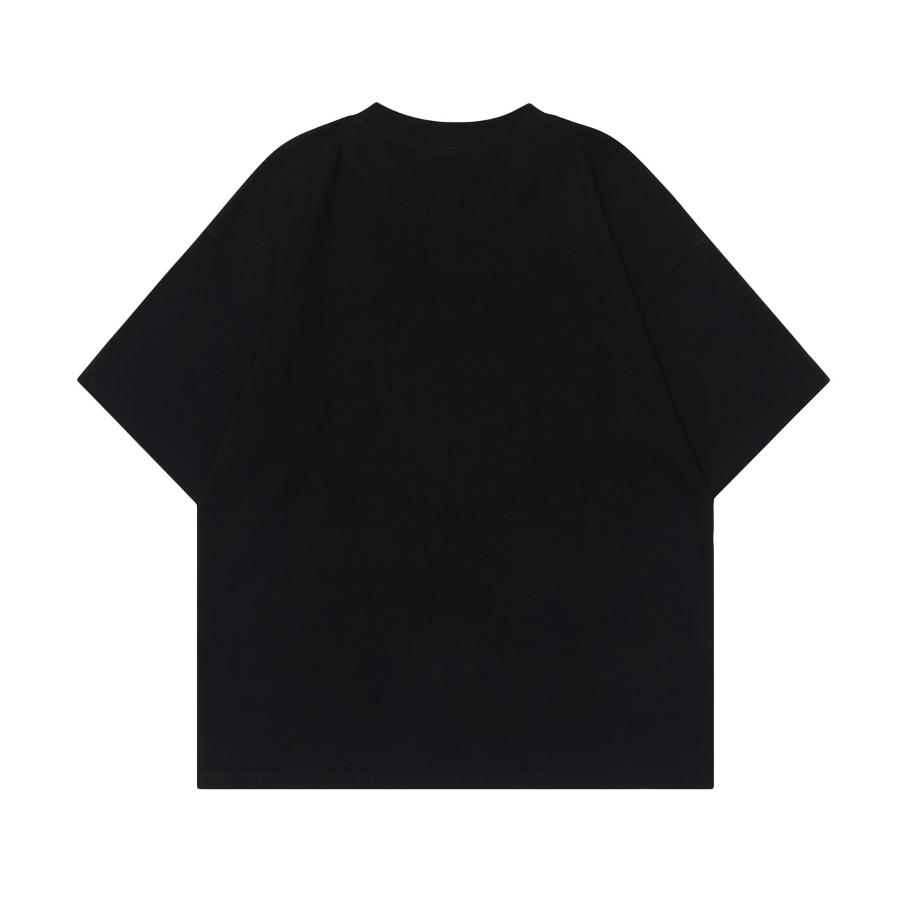 Spring American New Design Character Puzzle Trendy Loose Round Neck Short Sleeved T-shirt