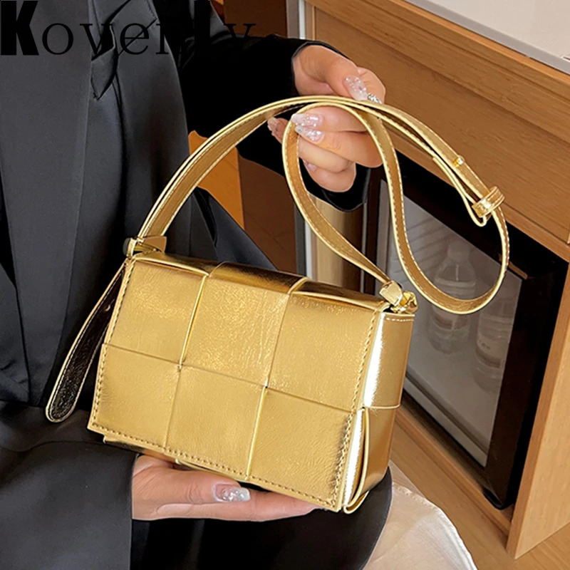 Top Shoulder Bag Woven Bags For Women Leather Fashion Messenger High Quality Crossbody Purse Trendy 240816