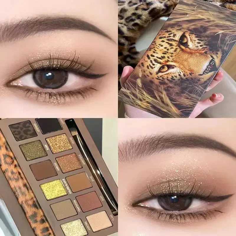 Perfect Diary Animal Eye Shadow Palette Red Fox Rose Butterfly Koi Kitten 12 Colors Pearlescent Matte Eye Shadow CosmeticsCL240812