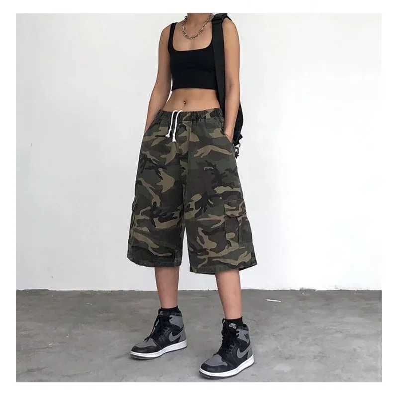 Trendy Camouflage Loose-fit Casual Shorts For Men Summer Style Insightful Fashion Outerwear Korean Version Mid-length PantsXJ240817