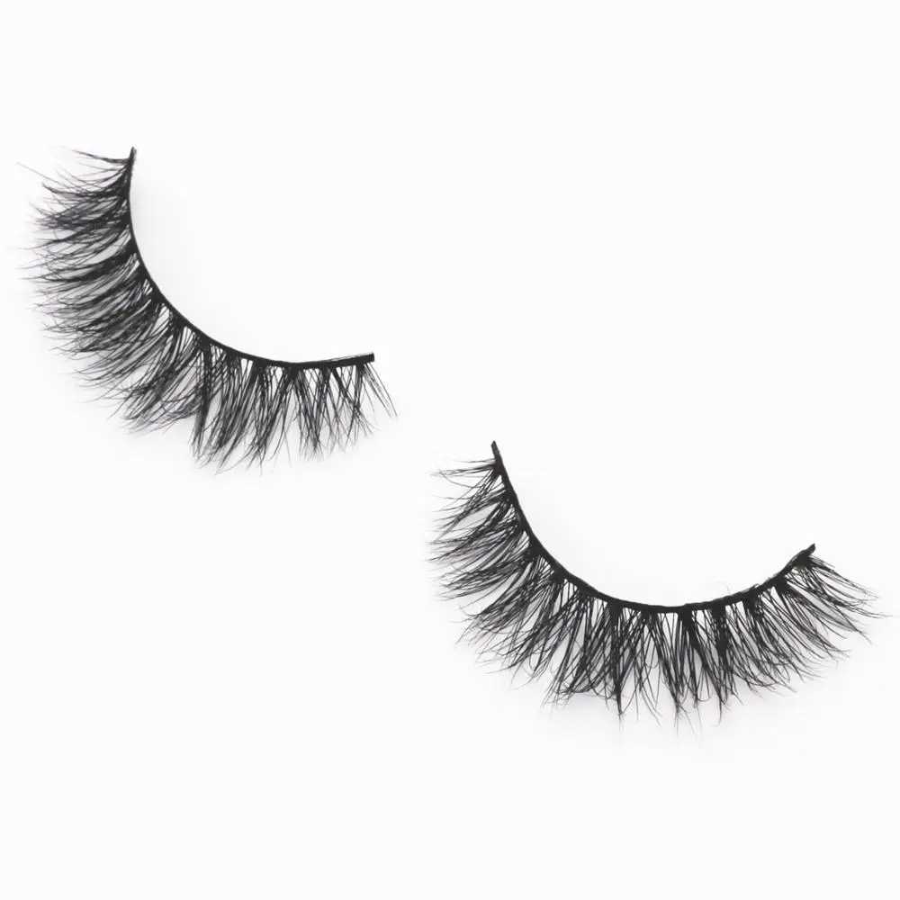 Mink eyelashes natural long 3D mink eyelashes cruel no manual false eyelashes makeup false eyelashes short soft reusable eyelashes A03 W240803