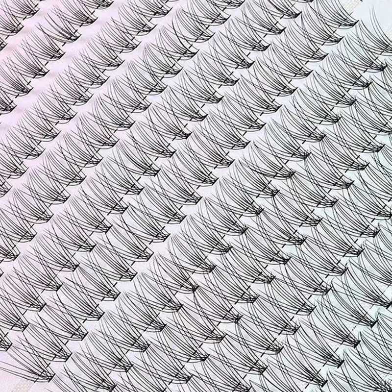 280/160/60/48Pcs Hot Adhesive Polyester Eyelash Makeup Personal Polyester Eyelash Graffiti False Eyelash Free Delivery Hot W240803