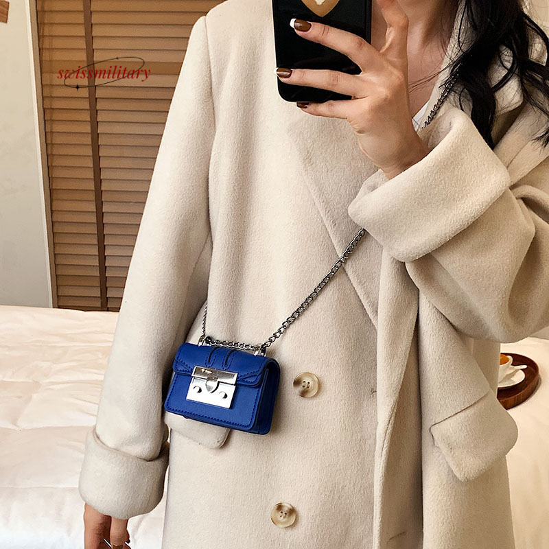 Swissmilitary New Arrival Crossbody For Women Designer Bags Chain Shoulder Coin Mini Purse Cute Small Square Box Lipstick Bag #11