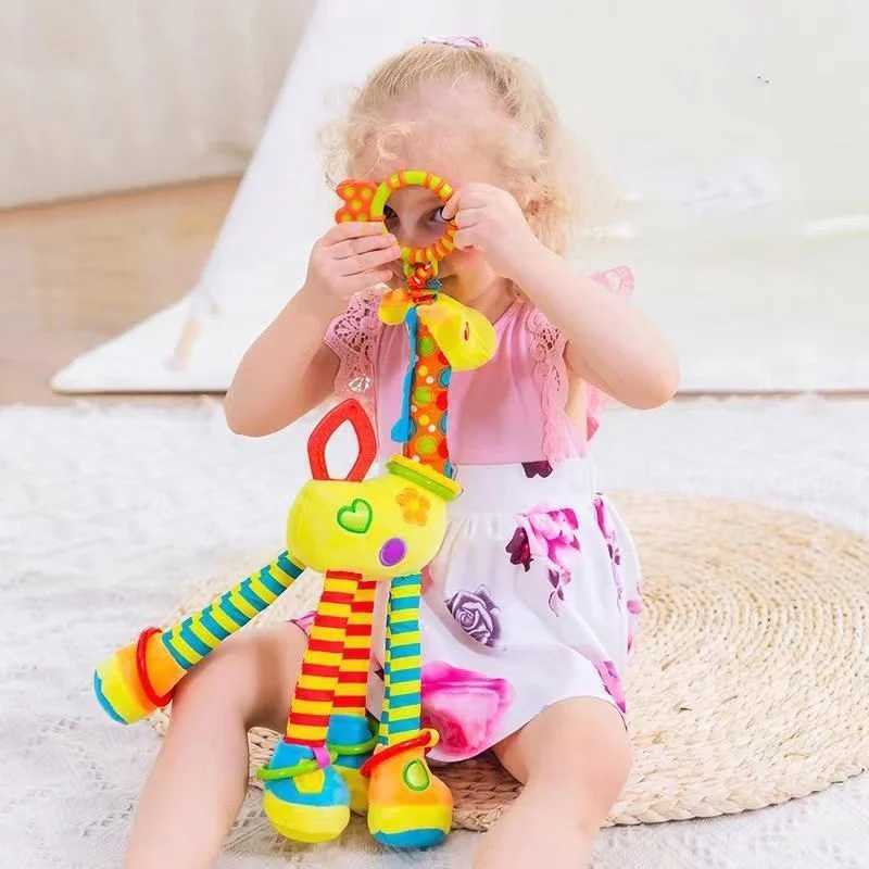Giraffe Plush Toys Photography Accessories Teether Toys Car Bells Bed Bells Multifunctional Early Learning Giraffe ToysXJ240819