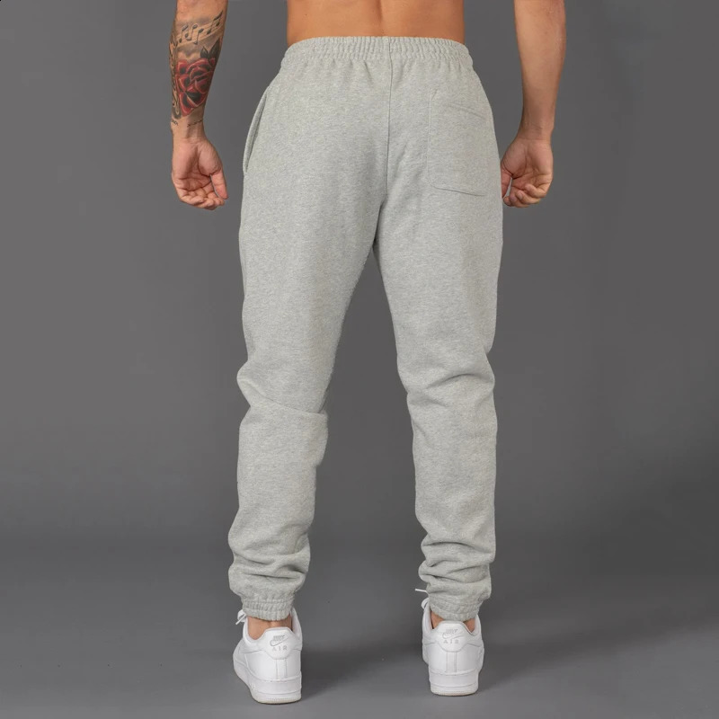 Fashion Mens Clothing Gym Sports Fitness Casual Pants Outdoor Jogging Mens Sweatpants Cotton Mid Waist Pants 240819