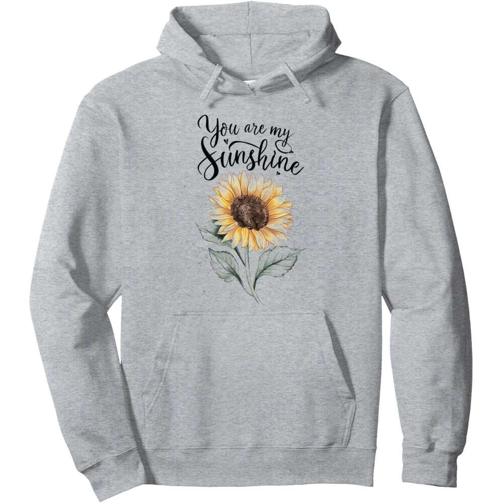Hoodie for Mens Womens Sunflower Sunshine You Are My Sunshine Flower Pullover Hoodie Hoodies sweatshirt pullover jacket Long sleeve