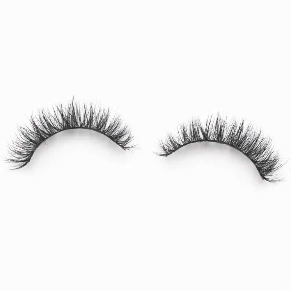 Mink eyelashes natural long 3D mink eyelashes cruel no manual false eyelashes makeup false eyelashes short soft reusable eyelashes A03 W240803