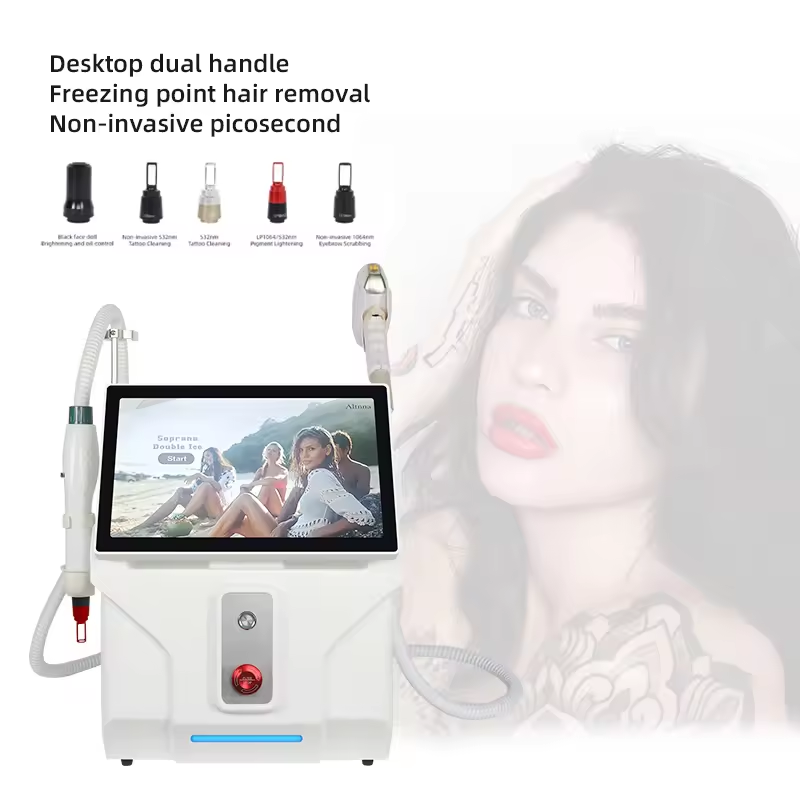 Home Beauty Aesthetic medicineLaser Beauty Equipment 2025 Newest 2 In 1 laser Equipment Nd Yag Laser Tattoo Removal Diode 808mm Hair Removal
