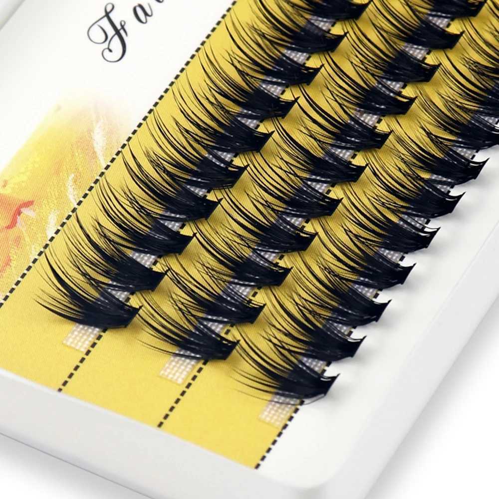 20D/30D mink eyelash clusters 1 box/60 bundles Russian natural eyelashes 3D personal eyelash extension eyelash makeup wholesale W240803