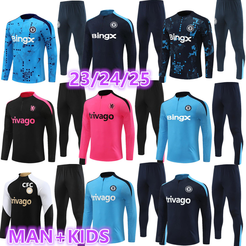 2024 2025 CFC TRACKSUIT Soccer ADULT Tracksuit Men Kids tracksuits STERLING ZIYECH PULISIC MOUNT KANTE HAVERTZ WERNER CHILWELL Football 24 25 training suit