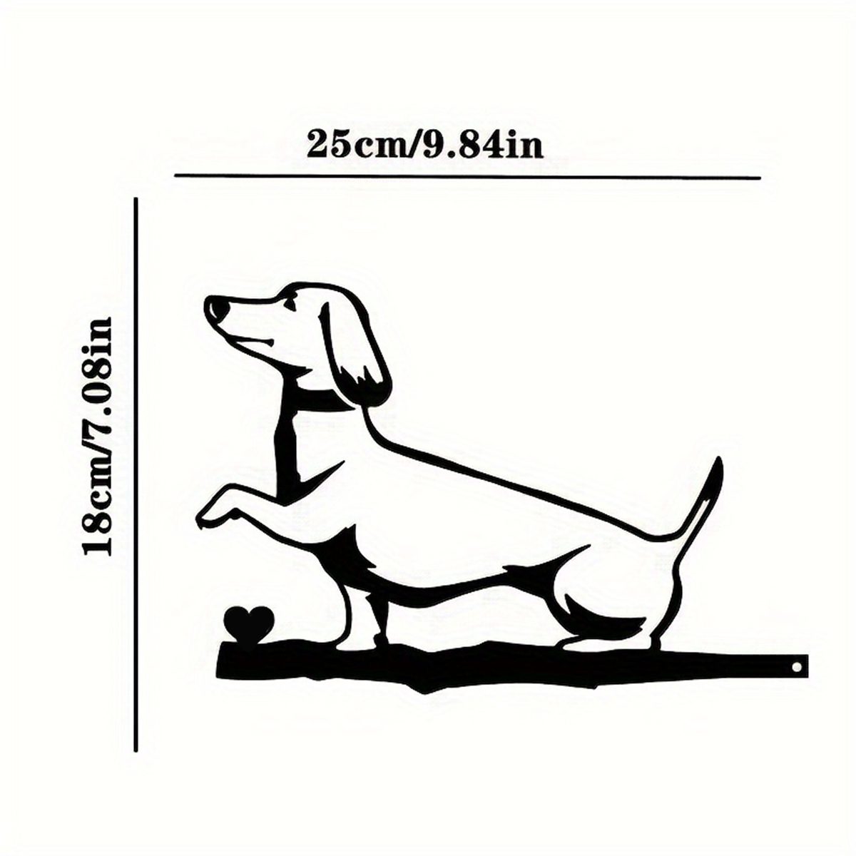 Metal Dog Silhouette Animal Silhouette Animal Decoration Garden Stake Farmhouse Backyard Hanging Artwork