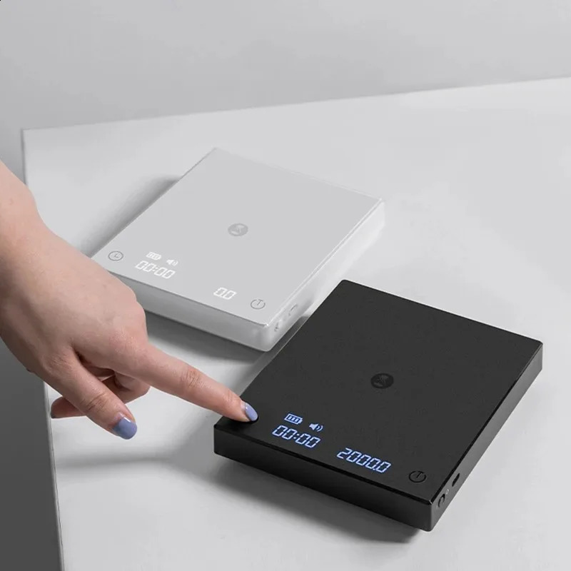 TIMEMORE Store Black Mirror Basic2 Plus Up Digital Coffee Food Kitchen Scale With Time USB Light Weight Mini Digital Scale 240816