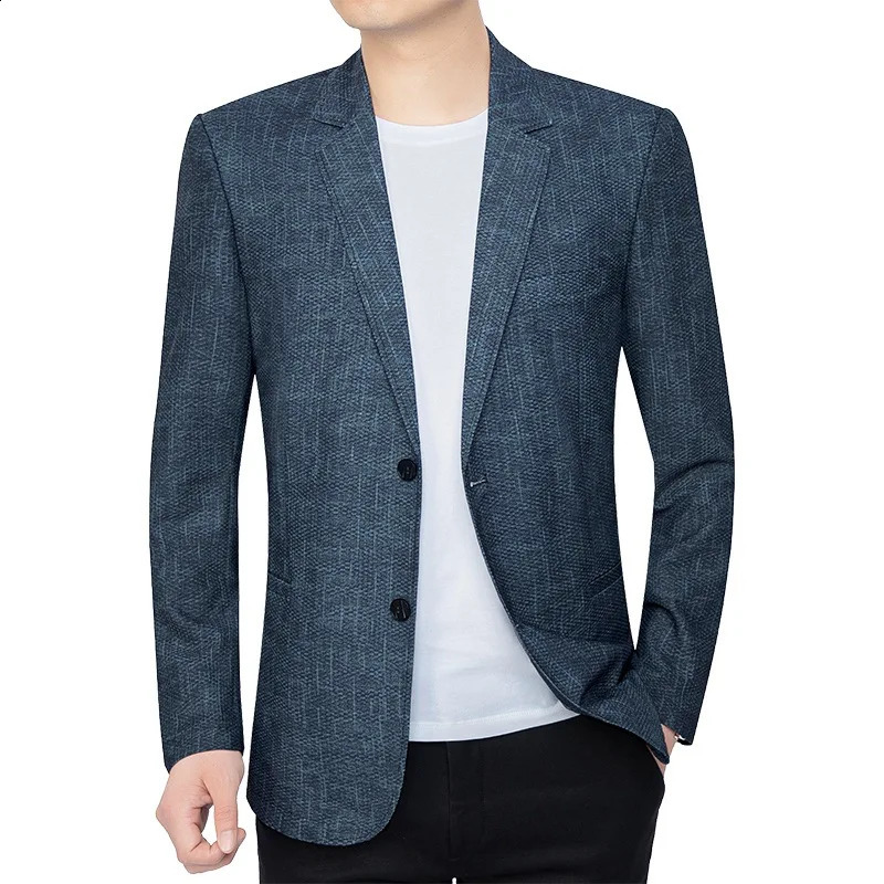 Summer Man Breathable Quick Drying Blazers Jackets Suits Coats Formal Wear Business Casual Blazers Jackets Mens Clothing 4X 240816