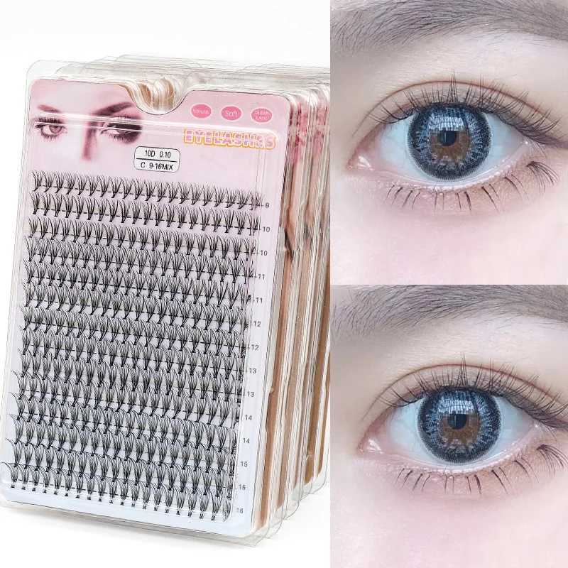 280/160/60/48Pcs Hot Adhesive Polyester Eyelash Makeup Personal Polyester Eyelash Graffiti False Eyelash Free Delivery Hot W240803