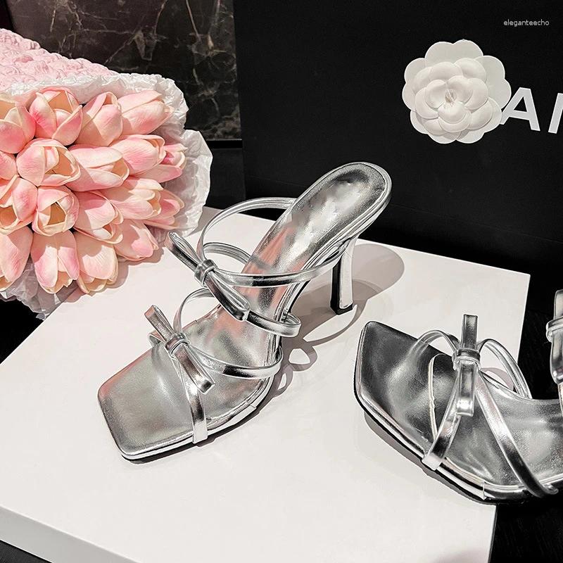 2025 S Fashion Designer Sandals Sexy Narrow Band Stiletto High Heels Woman Street Style Gladiator Buckle Strap Party Dress Shoes