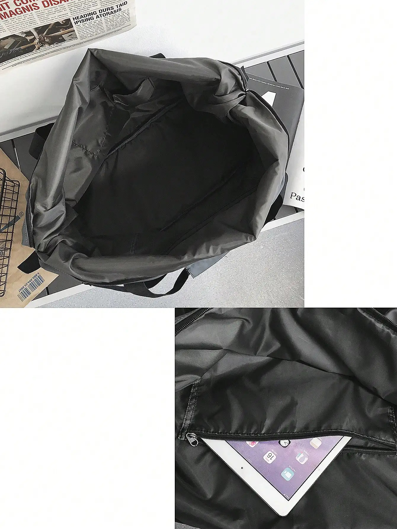 Handheld travel bag large capacity sports and fitness bag lightweight storage luggage bag one shoulder crossbody travel bag 240819