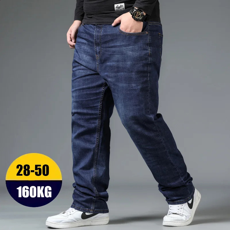 10XL Jeans Wide Mens Pants Oversize Jean Baggy Clothes Plus Size Denim Trousers MAN STREETWEAR FASHION Clothing Cargo Male Mens 240816
