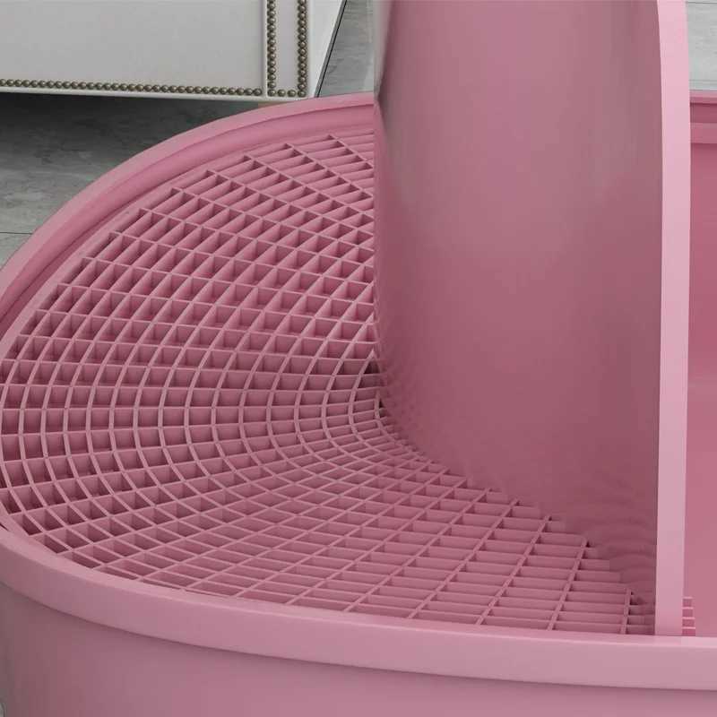 Corridor style fully enclosed large cat splash sand odor proof oversized toilet litter box Y240819