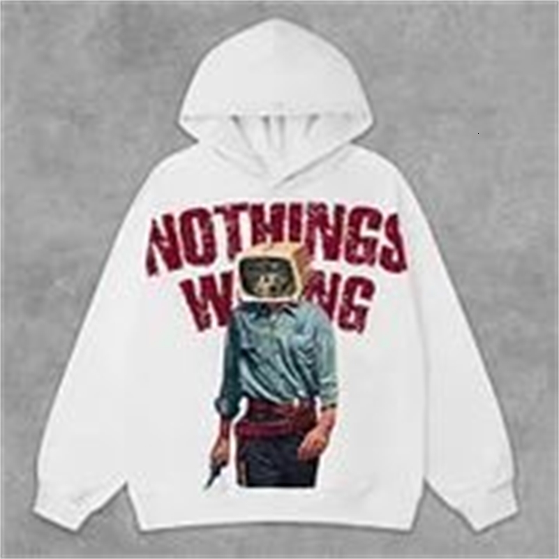 Harajuku Oversized Letter Hoodies Women Streetwear High Quality Hoodie Vintage High Street Sweatshirt Goth Y2k Men Clothing 240816